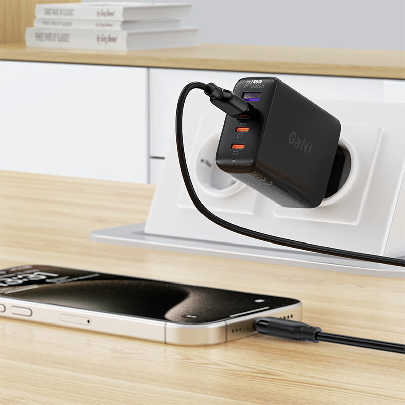 Кабель USB - USB Type-C, 1.2м, ACEFAST AF-C16-04-BK - фото 5