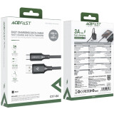 Кабель USB - USB Type-C, 1.2м, ACEFAST AF-C17-04-BK