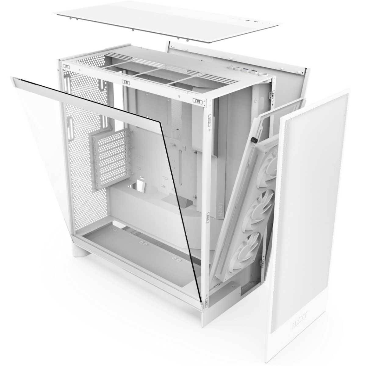 Корпус NZXT H7 Flow RGB White - CM-H72FW-R1 - фото 7