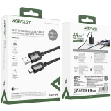 Кабель USB - USB Type-C, 1.2м, ACEFAST AF-C20-04-BK