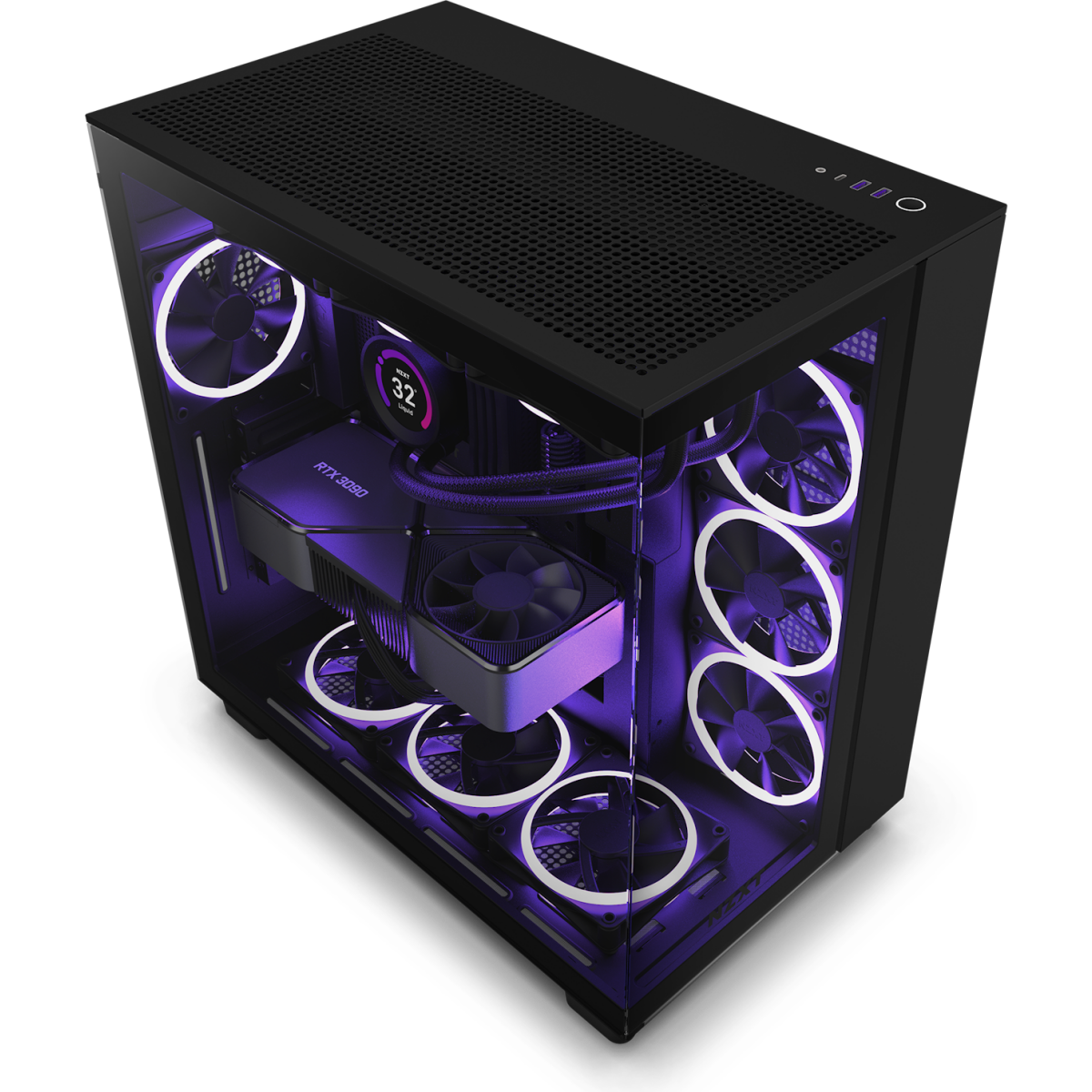 Корпус NZXT H9 Flow Black - CM-H91FB-01