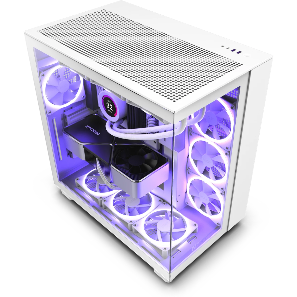Корпус NZXT H9 Flow White - CM-H91FW-01