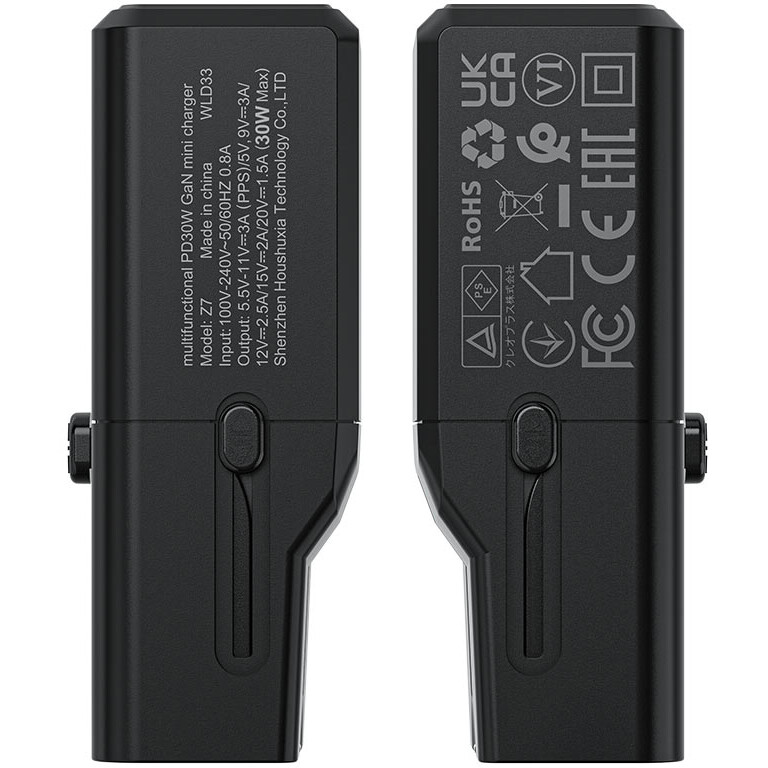 Сетевое зарядное устройство ACEFAST Z7 Black - AF-Z7-BK - фото 4