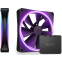 Вентилятор для корпуса NZXT F140 RGB DUO Black Twin Pack - RF-D14DF-B1