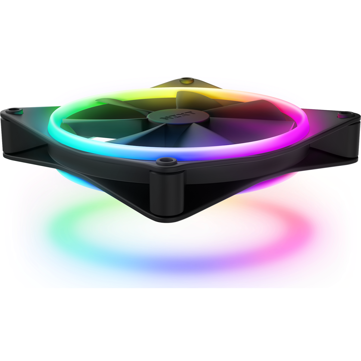 Вентилятор для корпуса NZXT F140 RGB DUO Black (2 шт.) - RF-D14DF-B1 - фото 2