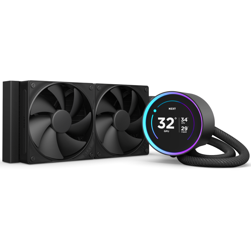 Система жидкостного охлаждения NZXT Kraken Elite 240 Black (RL-KN24E-B2)