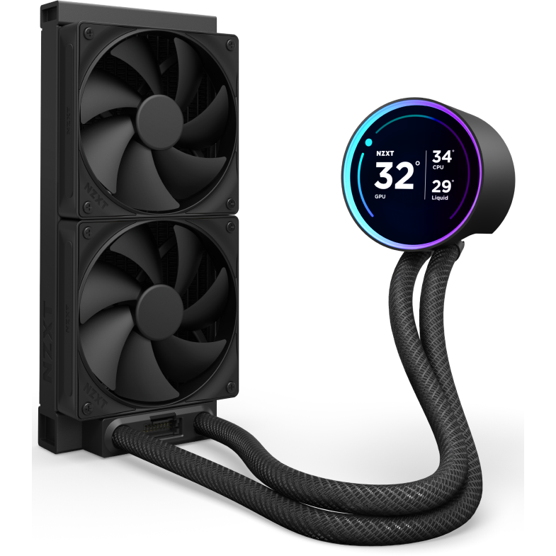 Система жидкостного охлаждения NZXT Kraken Elite 240 Black (RL-KN24E-B2) - фото 2