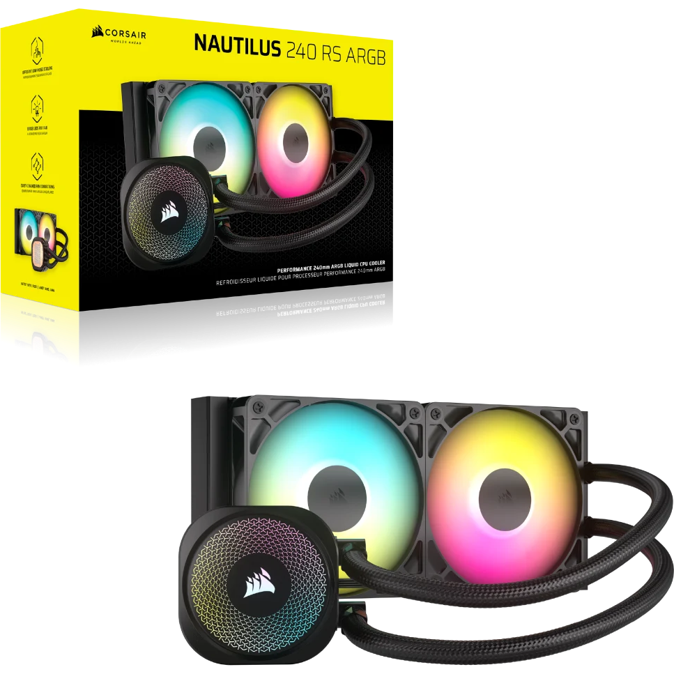 Система жидкостного охлаждения Corsair NAUTILUS 240 RS ARGB Black - CW-9060092-WW - фото 11