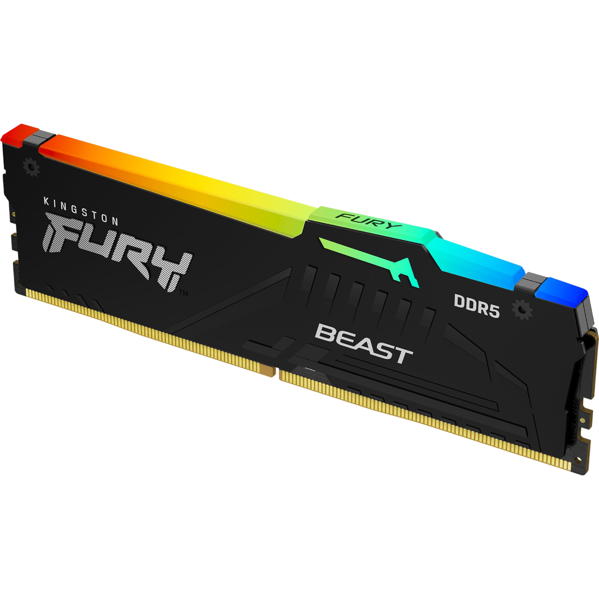 Оперативная память 16GB DDR5 6400MHz Kingston Fury Beast Black RGB (KF564C32BBEA-16)