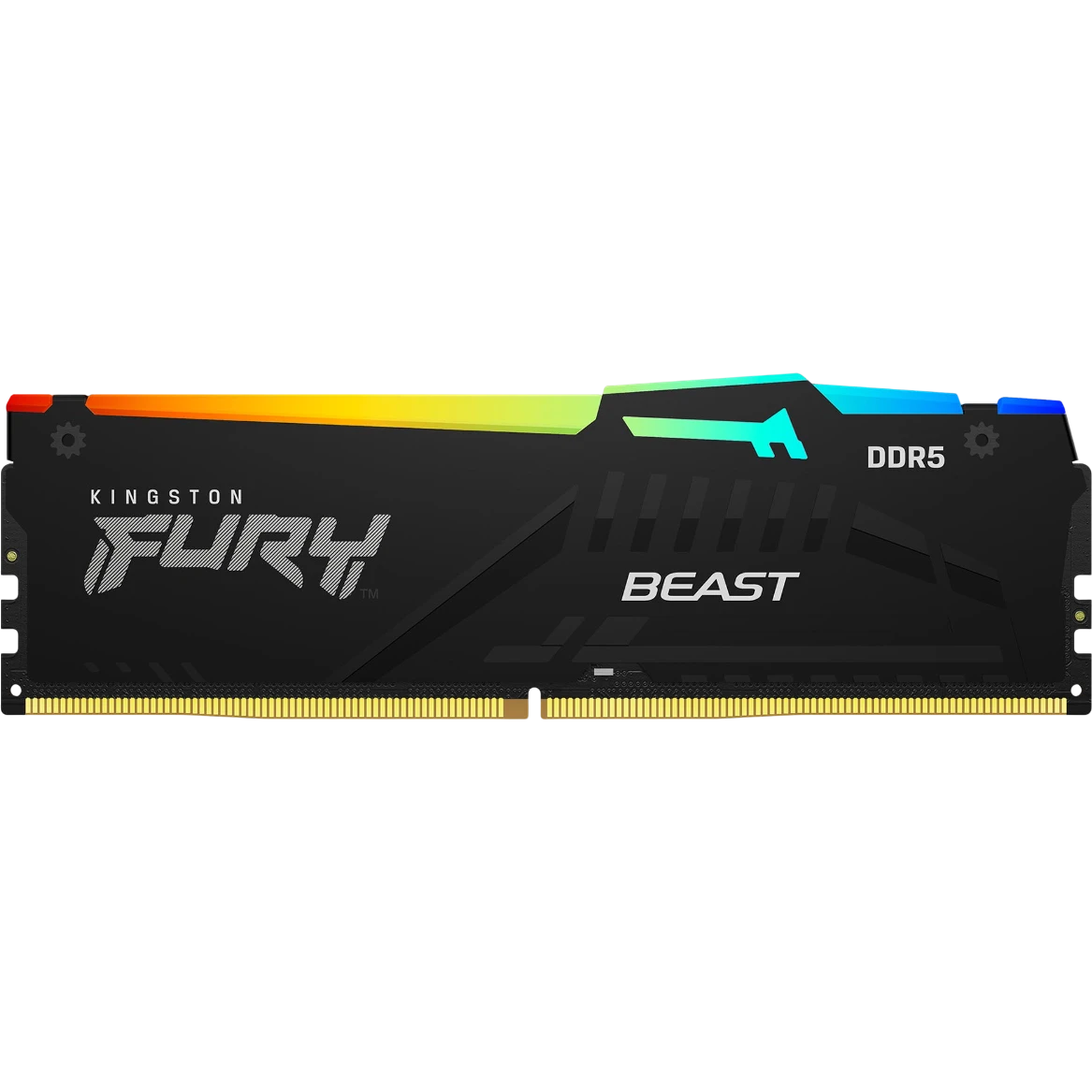 Оперативная память 16GB DDR5 6400MHz Kingston Fury Beast Black RGB (KF564C32BBEA-16) - фото 2