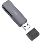Кардридер HOCO HB45 USB 2.0 Grey (6942007620499)