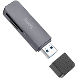 Кардридер HOCO HB45 USB 3.0 Grey (6942007620505)