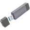 Кардридер HOCO HB45 USB-С/USB-A 2.0 Grey - 6942007620512 - фото 2