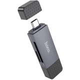 Кардридер HOCO HB45 USB-С/USB-A 3.0 Grey (6942007620529)
