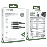 Кабель USB Type-C - USB Type-C, 1.2м, ACEFAST AF-C17-03-BK