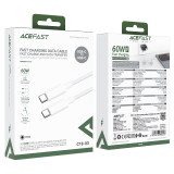 Кабель USB Type-C - USB Type-C, 1.2м, ACEFAST AF-C18-03-WH
