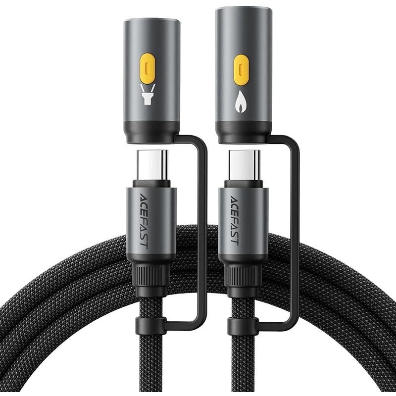 Кабель USB Type-C - USB Type-C, 1.2м, ACEFAST AF-J4-BK - фото 2