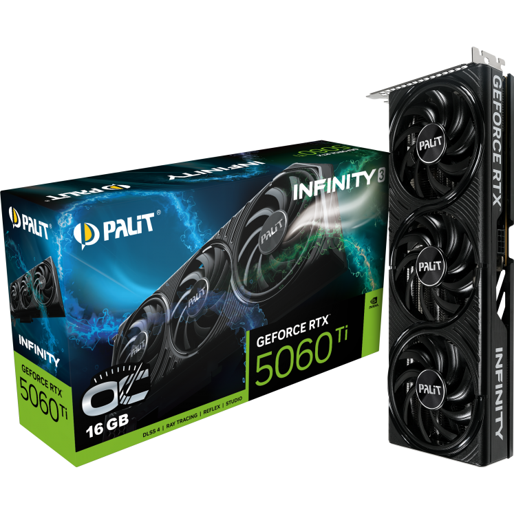 Видеокарта NVIDIA GeForce RTX 5060 Ti Palit Infinity 3 OC 16Gb (NE7506TS19T1-GB2061S) - фото 10