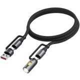 Кабель USB Type-C - USB/USB Type-C, 1.2м, ACEFAST AF-J5-BK