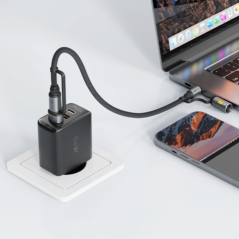 Кабель USB Type-C - USB/USB Type-C, 1.2м, ACEFAST AF-J5-BK - фото 5