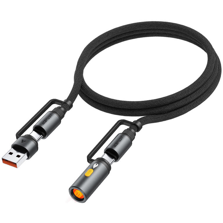Кабель USB Type-C - USB/USB Type-C, 1.2м, ACEFAST AF-J6-BK - фото 3