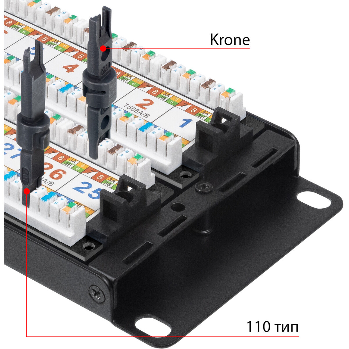 Патч-панель Cabeus PL-48-Cat.6-Dual - фото 3