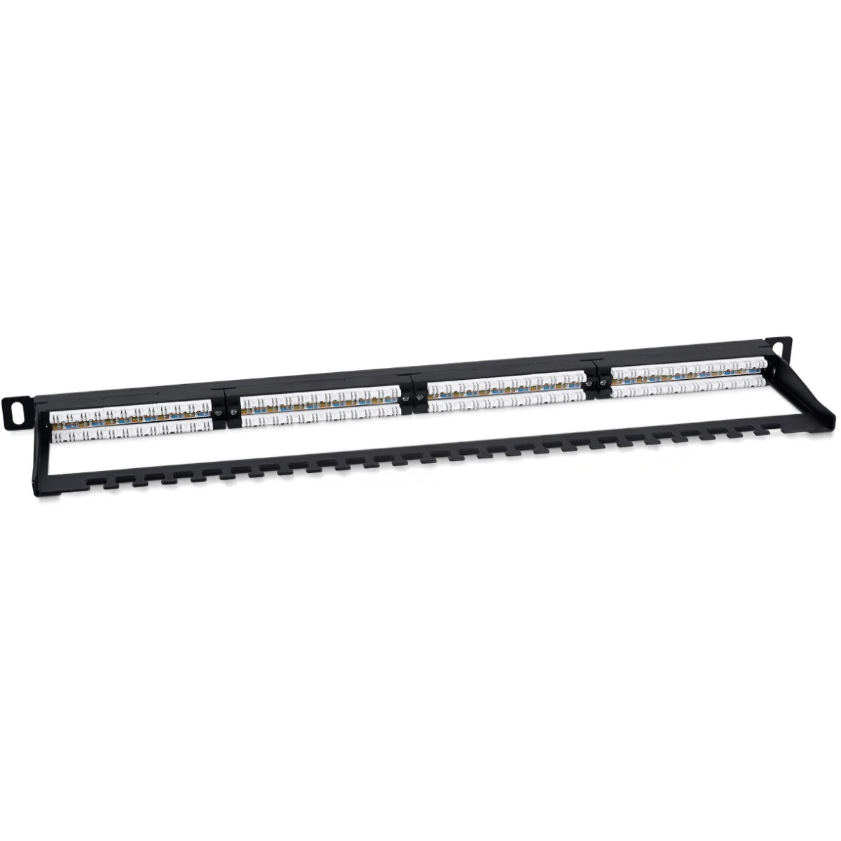 Патч-панель Cabeus PLHD-24-Cat.5e-Dual-180-0,5U - фото 2