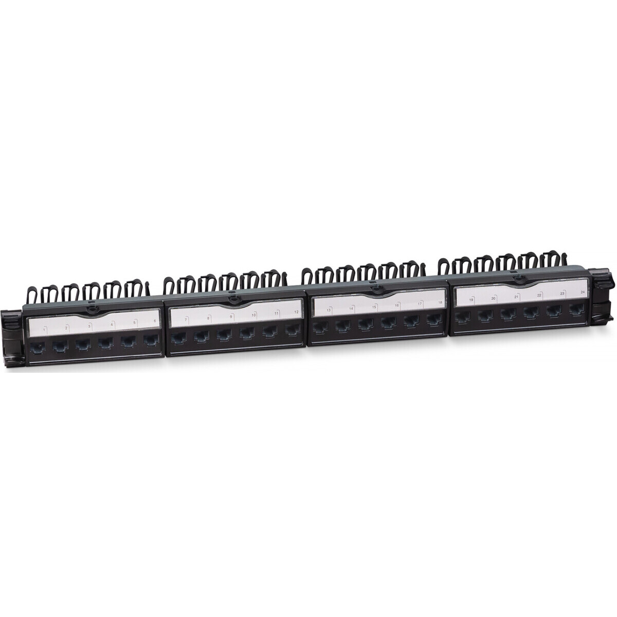 Патч-панель Cabeus PL-24-KJ-RJ45-Cat.6-SH-180T