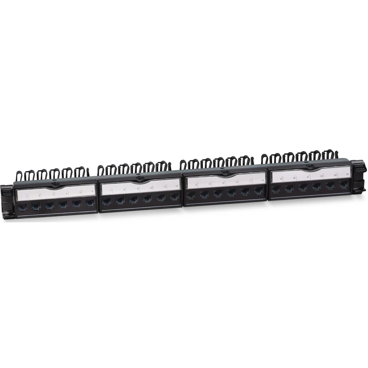 Патч-панель Cabeus PL-24-KJ-RJ45-Cat.6-SH-180T