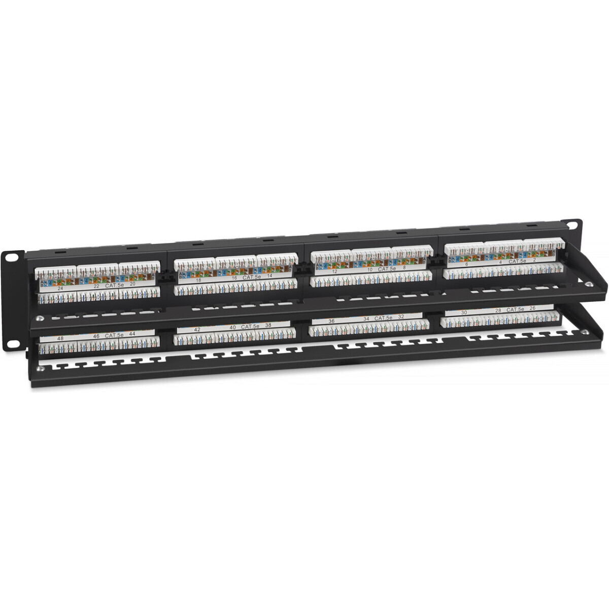 Патч-панель Cabeus PL2-48-Cat.5e-Dual - фото 2