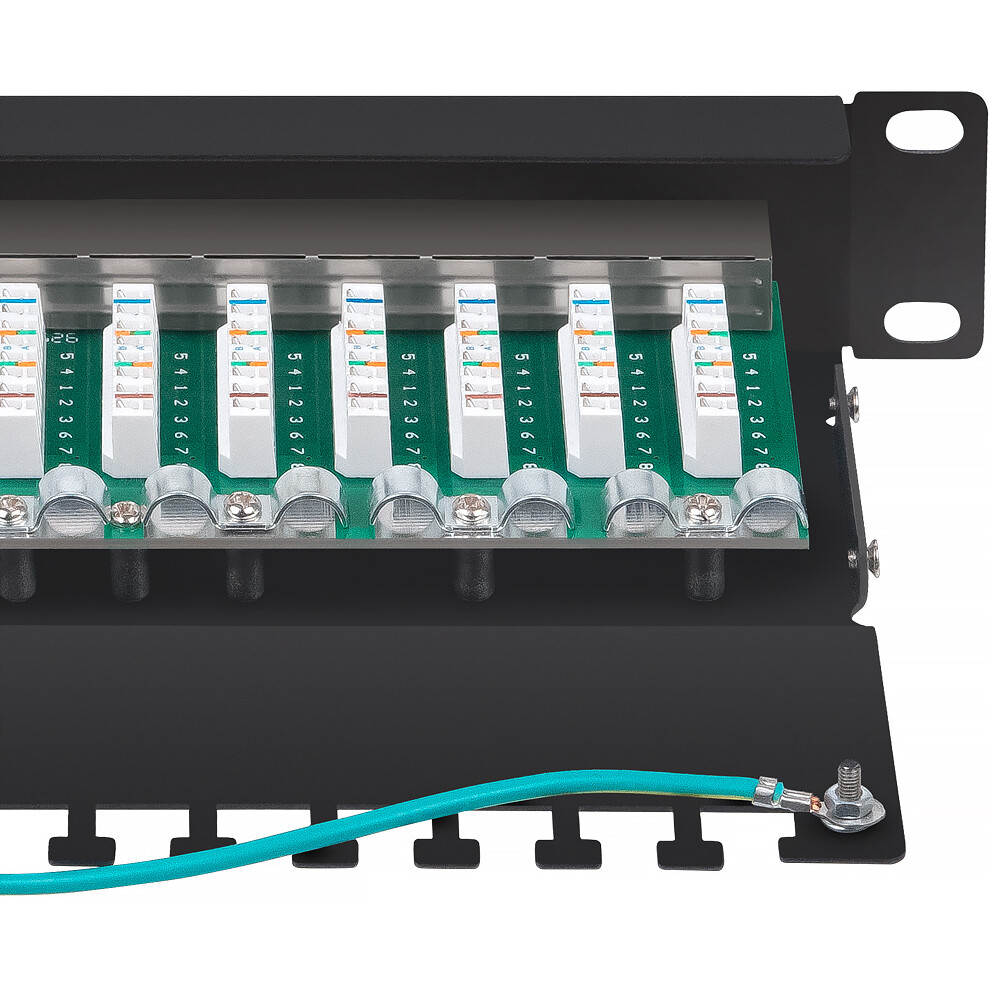 Патч-панель Cabeus PL-12-Cat.6 10"-SH-Dual IDC - фото 3