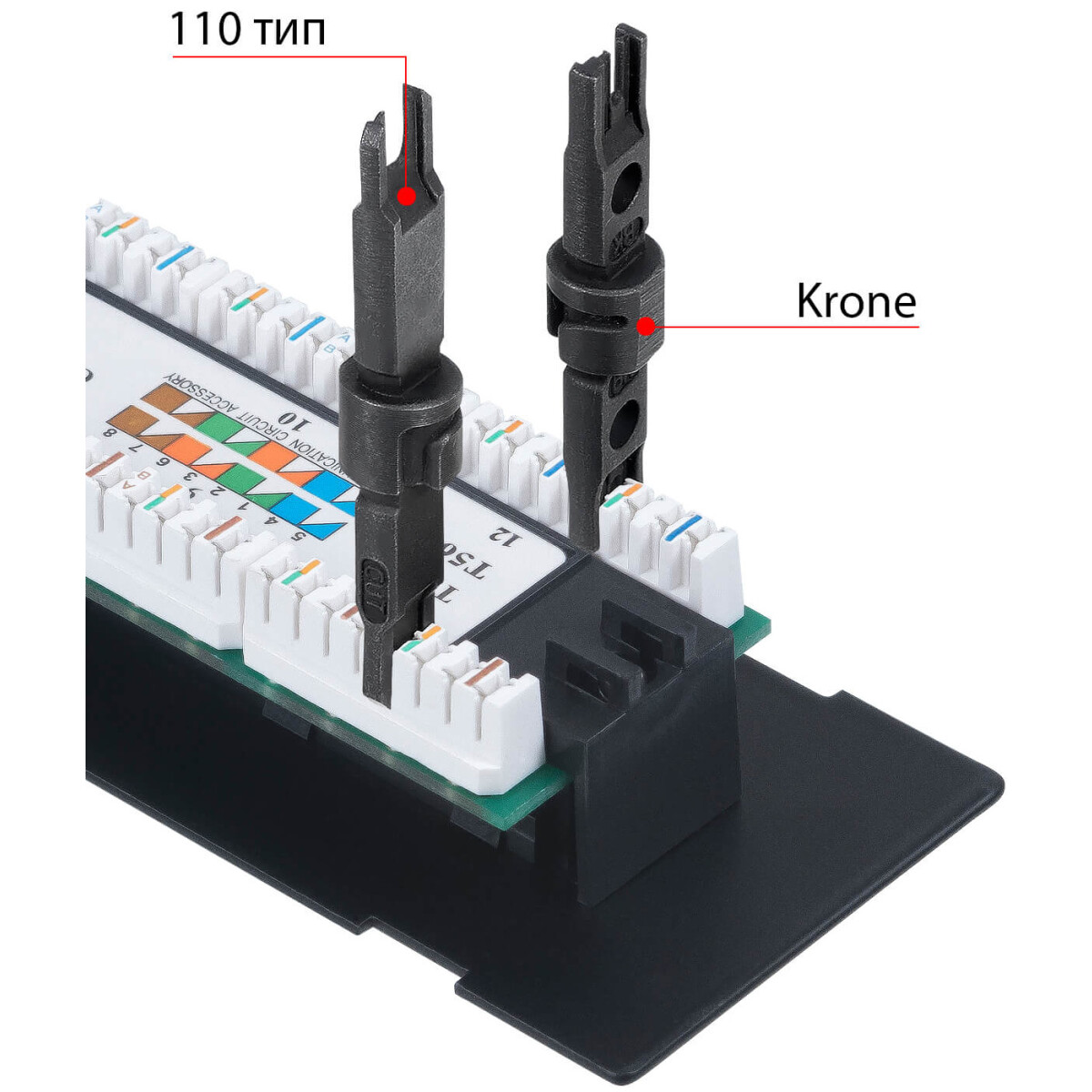 Патч-панель Cabeus PL-12-Cat.5e-WL-Dual IDC - фото 3