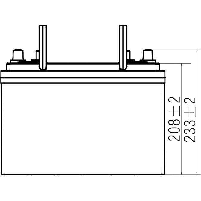 Аккумуляторная батарея WBR GPC12-105-2 - фото 3