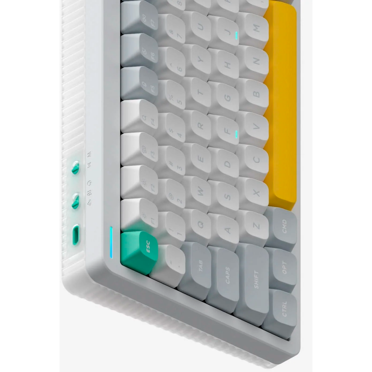 Клавиатура NuPhy Halo 75 V2 Wireless (Raspberry Switch) RGB White - Halo75v2-IW-34 - фото 3