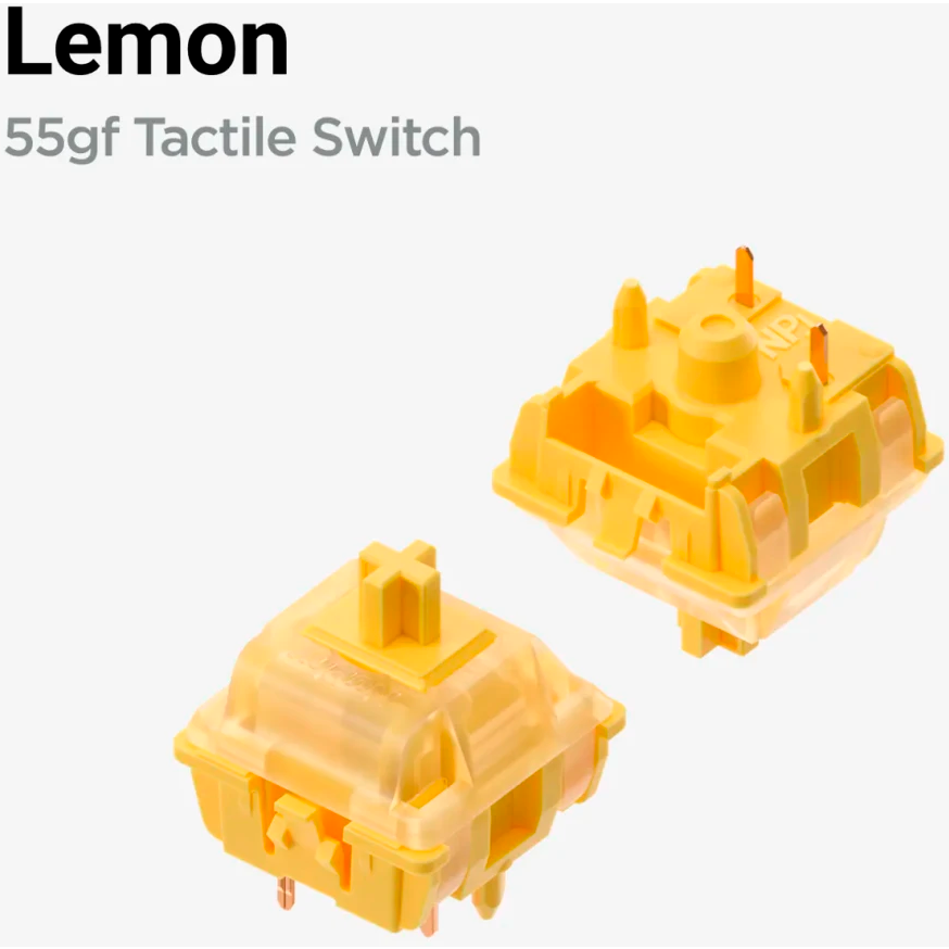 Комплект свитчей NuPhy Gateron High Profile Lemon - GTRN-HP-90-Lemon - фото 2