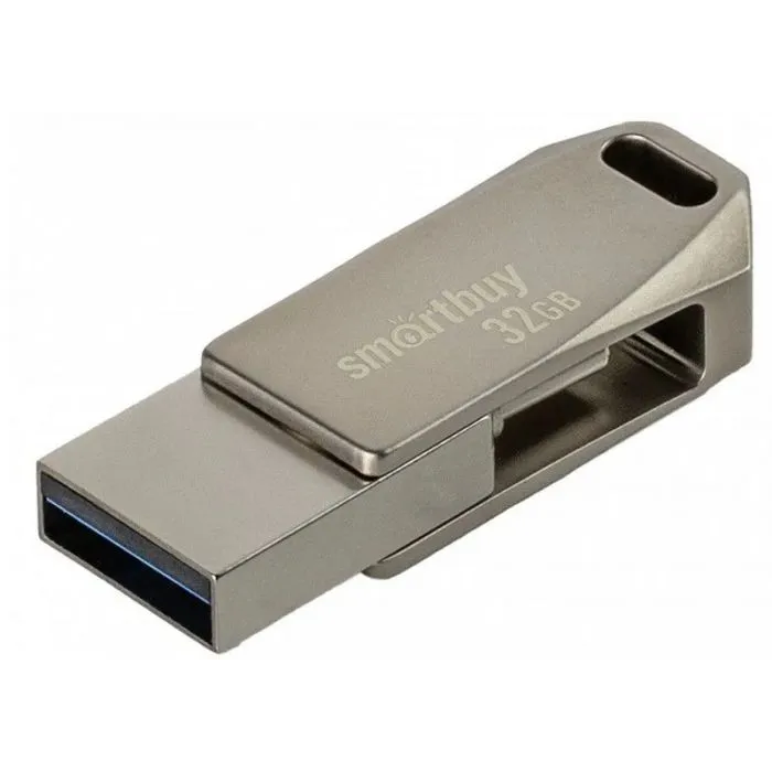 USB Flash накопитель 32Gb SmartBuy MC35 Silver (SB32GBMC35) - фото 2