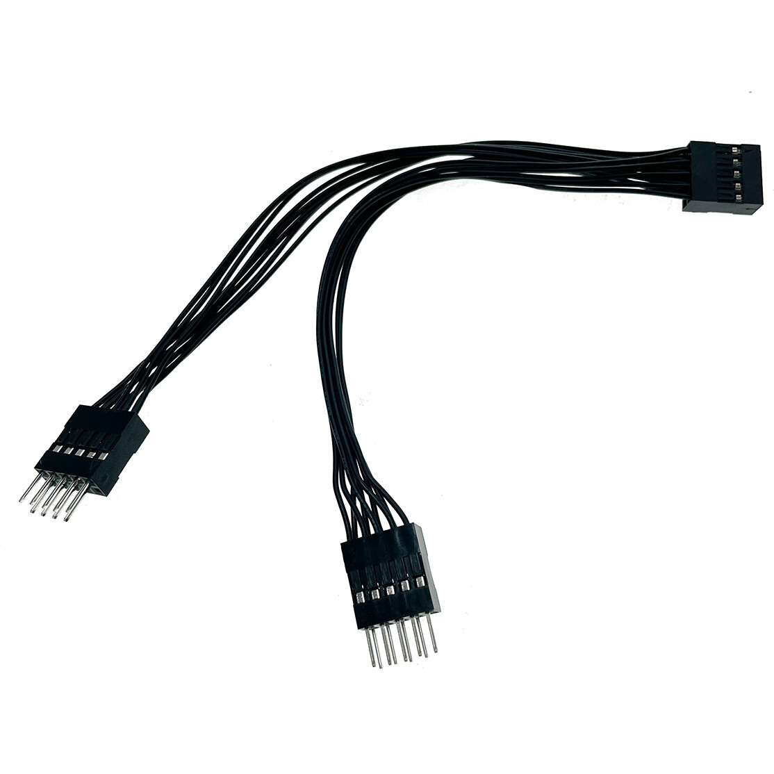 Разветвитель USB 2.0 (9pin F) - 2x USB 2.0 (9pin M), 0.15м, Espada Ei9to215