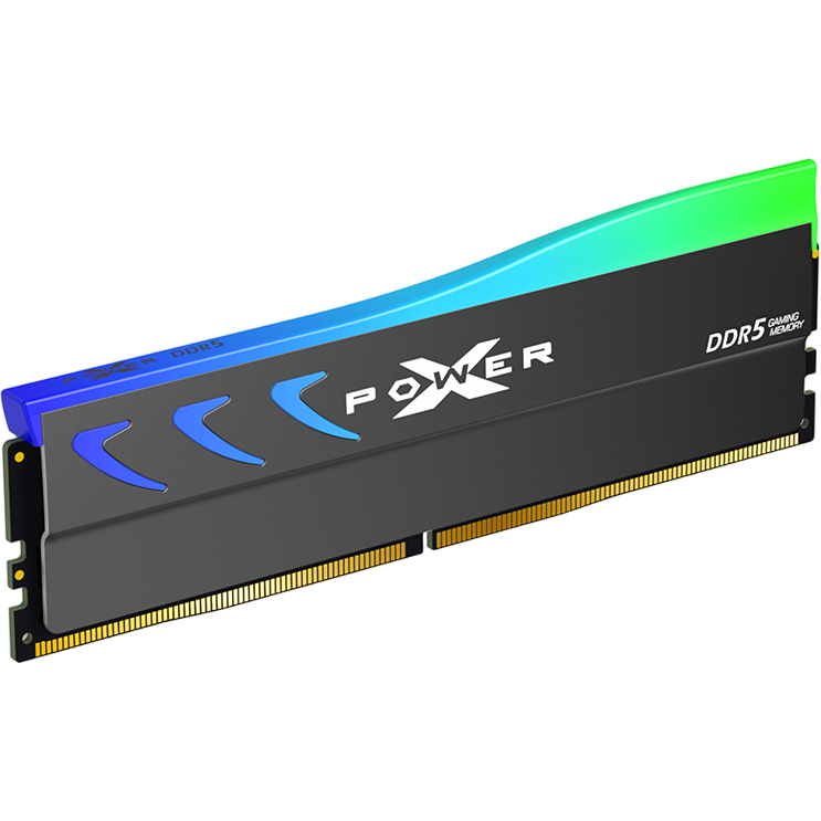 Оперативная память 16Gb DDR5 6400MHz Silicon Power XPower Storm RGB (SP016GXLWU64AFSK)