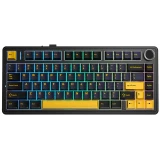 Клавиатура AULA F75 Black-Dark Blue-Orange (Light Green Switches)