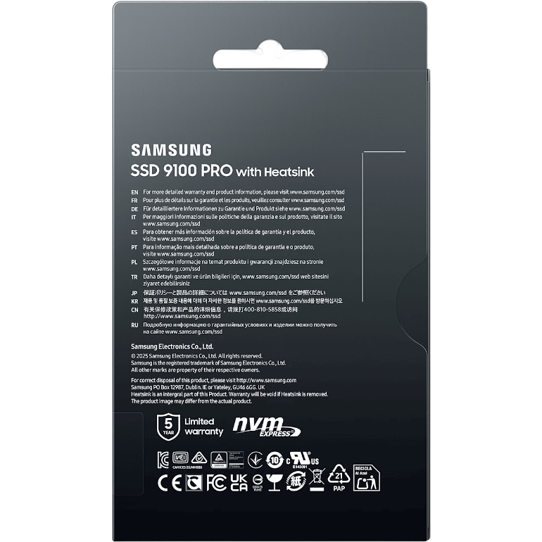 Накопитель SSD 1TB Samsung 9100 PRO (MZ-VAP1T0CW): купить в