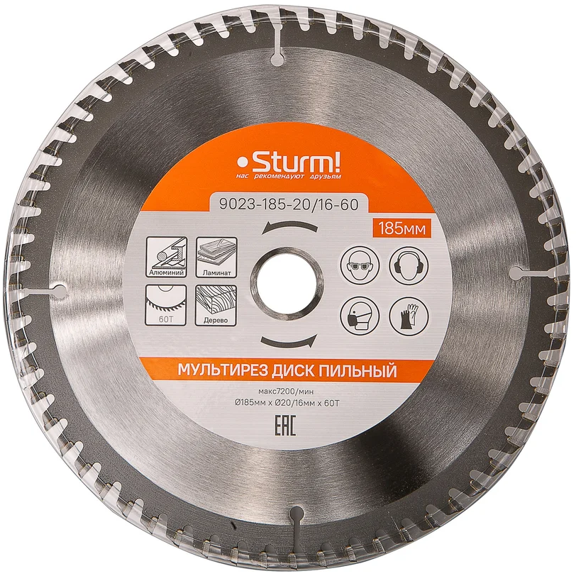 Диск пильный Sturm! 9023-185-20/16-60