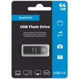 USB Flash накопитель 64Gb MAXVI MK Dark Grey (FD64GBUSB20C10MK)