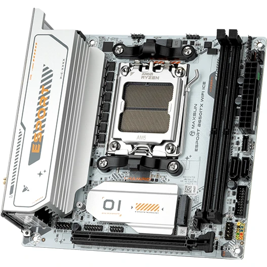 Материнская плата Maxsun eSport B650ITX WIFI ICE - MS-eSport B650ITX WIFI ICE - фото 3