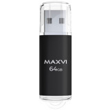 USB Flash накопитель 64Gb MAXVI MP Black (FD64GBUSB20C10MP)