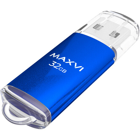 USB Flash накопитель 32Gb MAXVI MP Blue - FD32GBUSB20C10MP