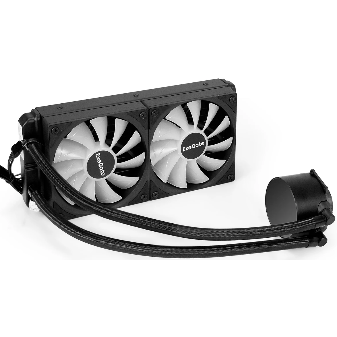 Система жидкостного охлаждения ExeGate BlackWater-240V3.PWM.ARGB - EX298224RUS - фото 2