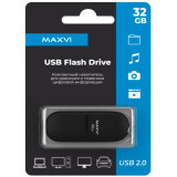 USB Flash накопитель 32Gb MAXVI SF Black (FD32GBUSB20C10SF)