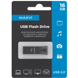 USB Flash накопитель 16Gb MAXVI MK2 Dark Grey (FD16GBUSB20C10MK2)