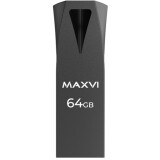 USB Flash накопитель 64Gb MAXVI MK2 Dark Grey (FD64GBUSB20C10MK2)