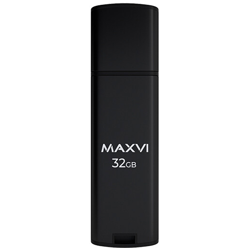 USB Flash накопитель 32Gb MAXVI MP2 Black - FD32GBUSB20C10MP2 - фото 3